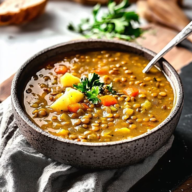 Easy Vegan Lentil Soup Recipe